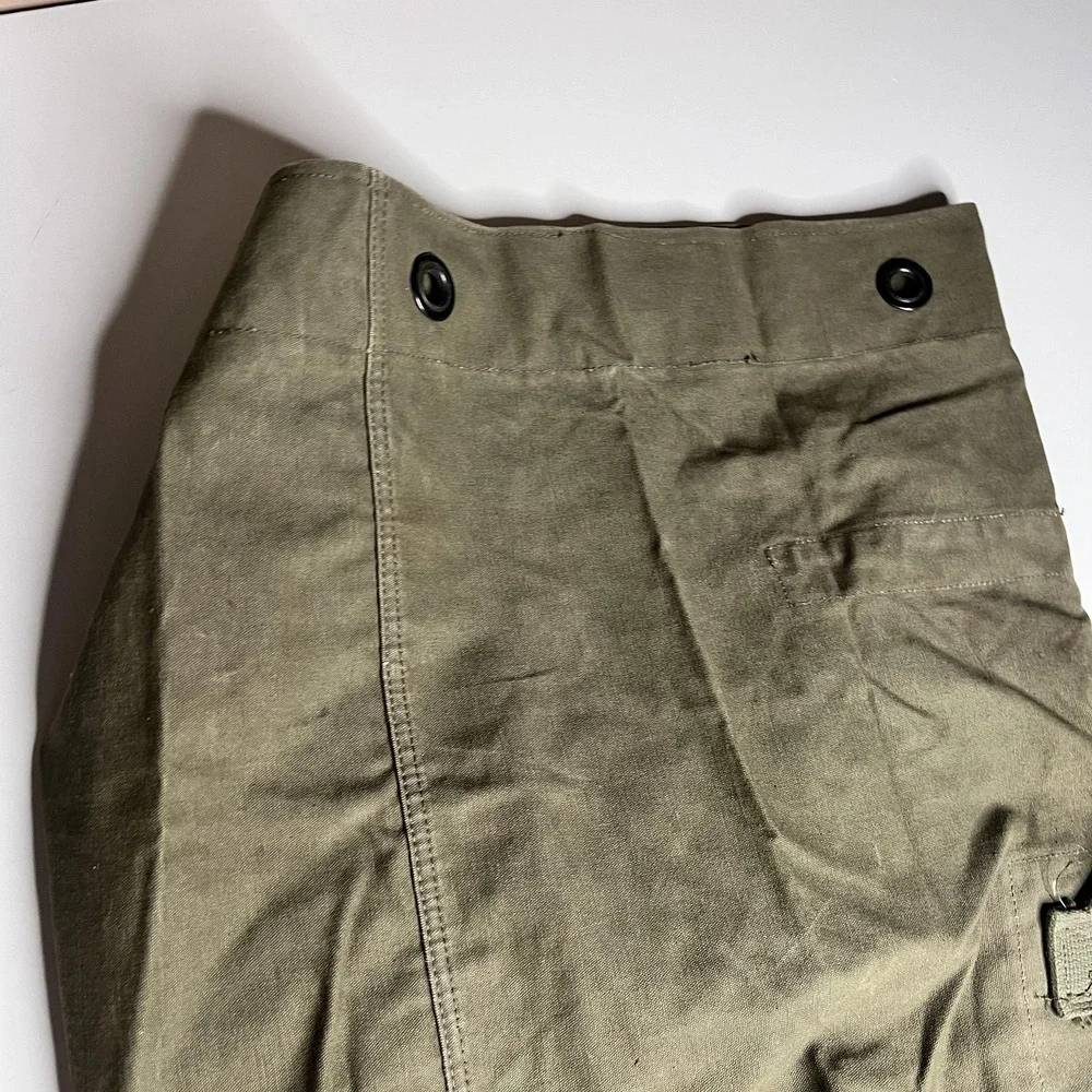60s Vintage US Military Barracks Duffel Bag OD Green Canvas USGI USA Name Marked